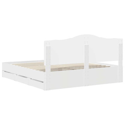 Struttura del letto Bianco 180 x 200 cm Legno Ingegnerizzato | homemem39