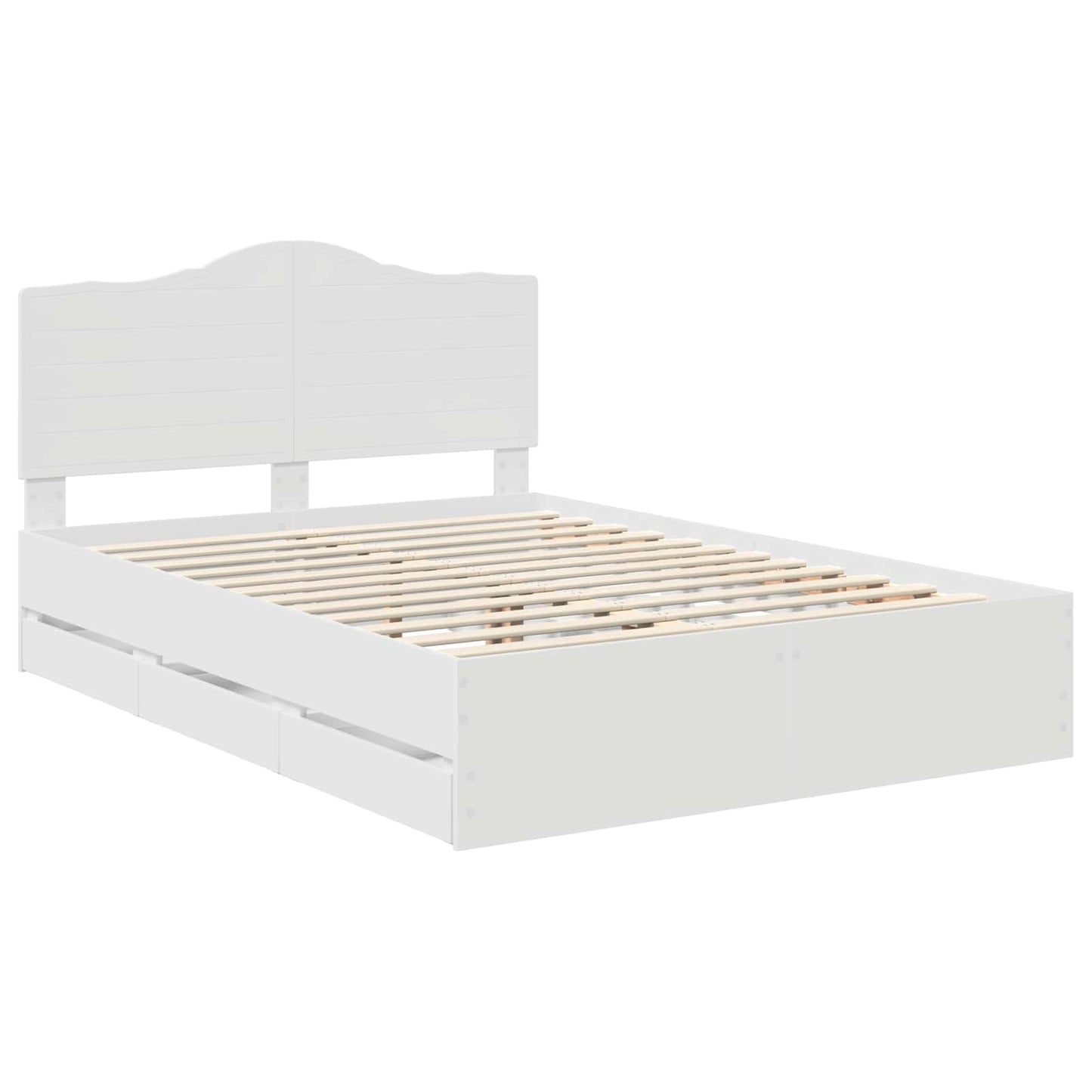 Struttura del letto Bianco 160 x 200 cm Legno Ingegnerizzato