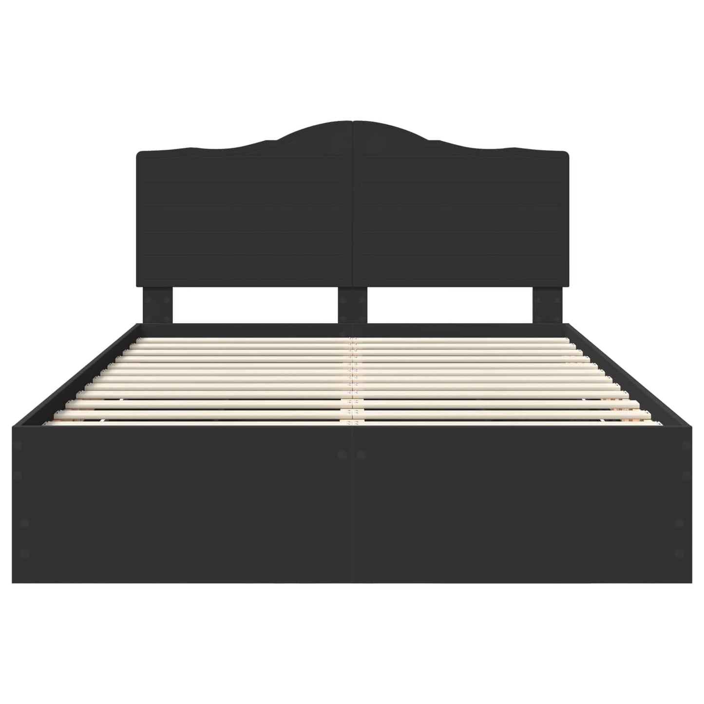Struttura del letto Nero 150 x 200 cm Legno Ingegnerizzato