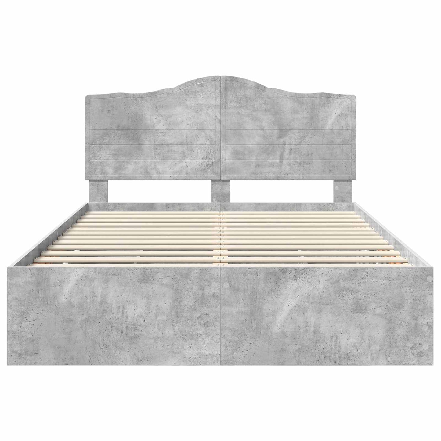 Struttura del letto con cassetto Grigio cemento 150 x 200 cm