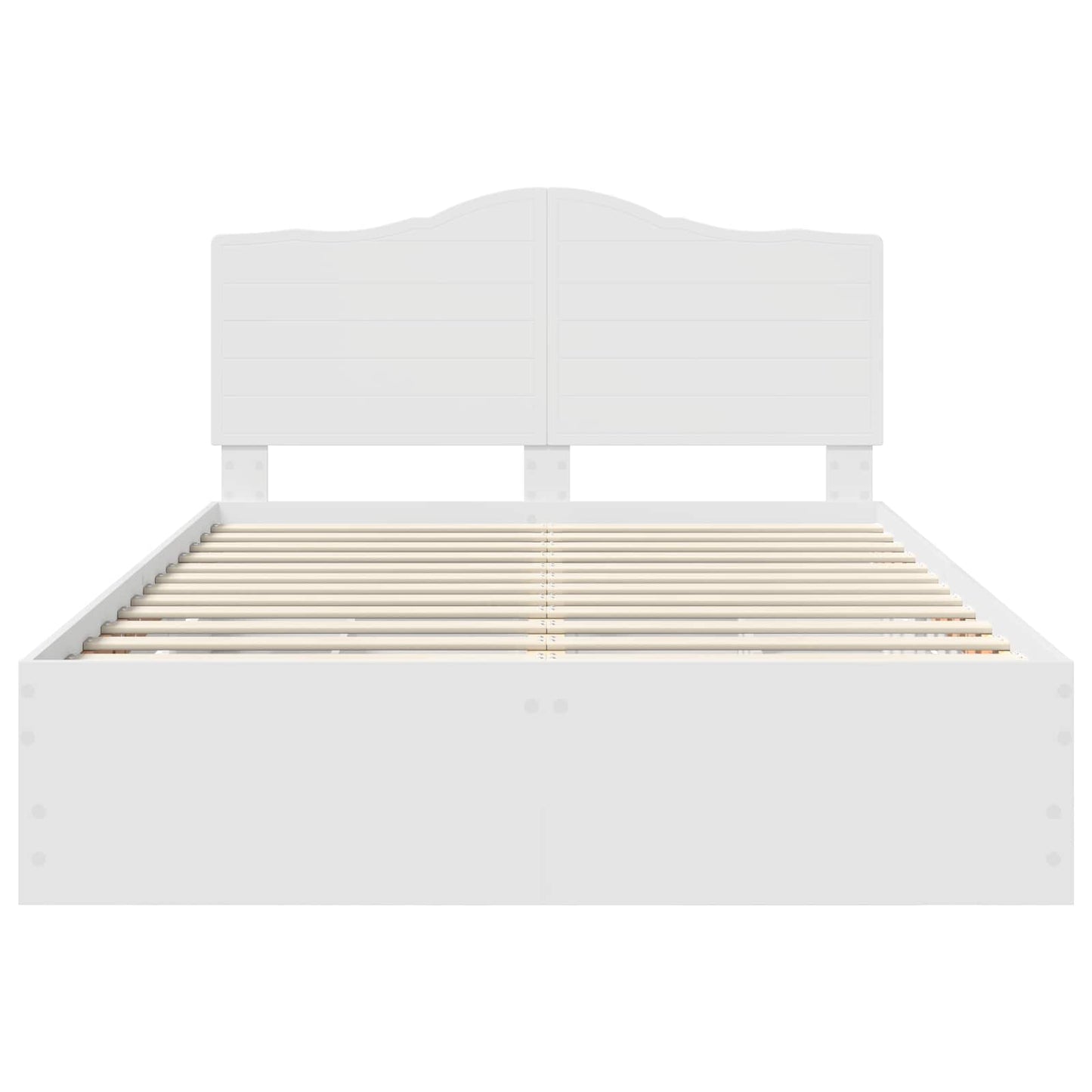 Struttura del letto Bianco 140 x 190 cm Legno Ingegnerizzato
