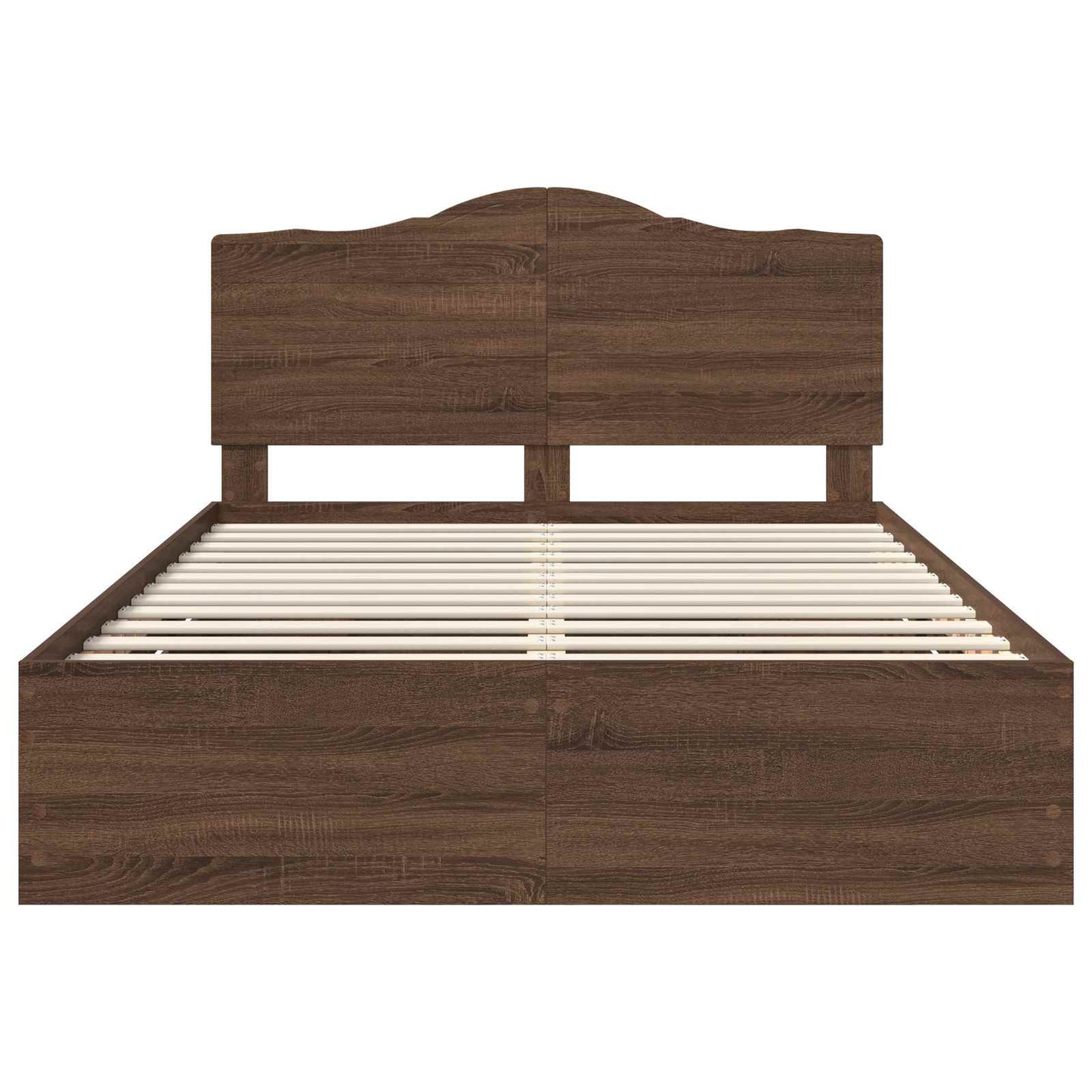 Struttura del letto con cassetto Rovere Marrone 140 x 200 cm