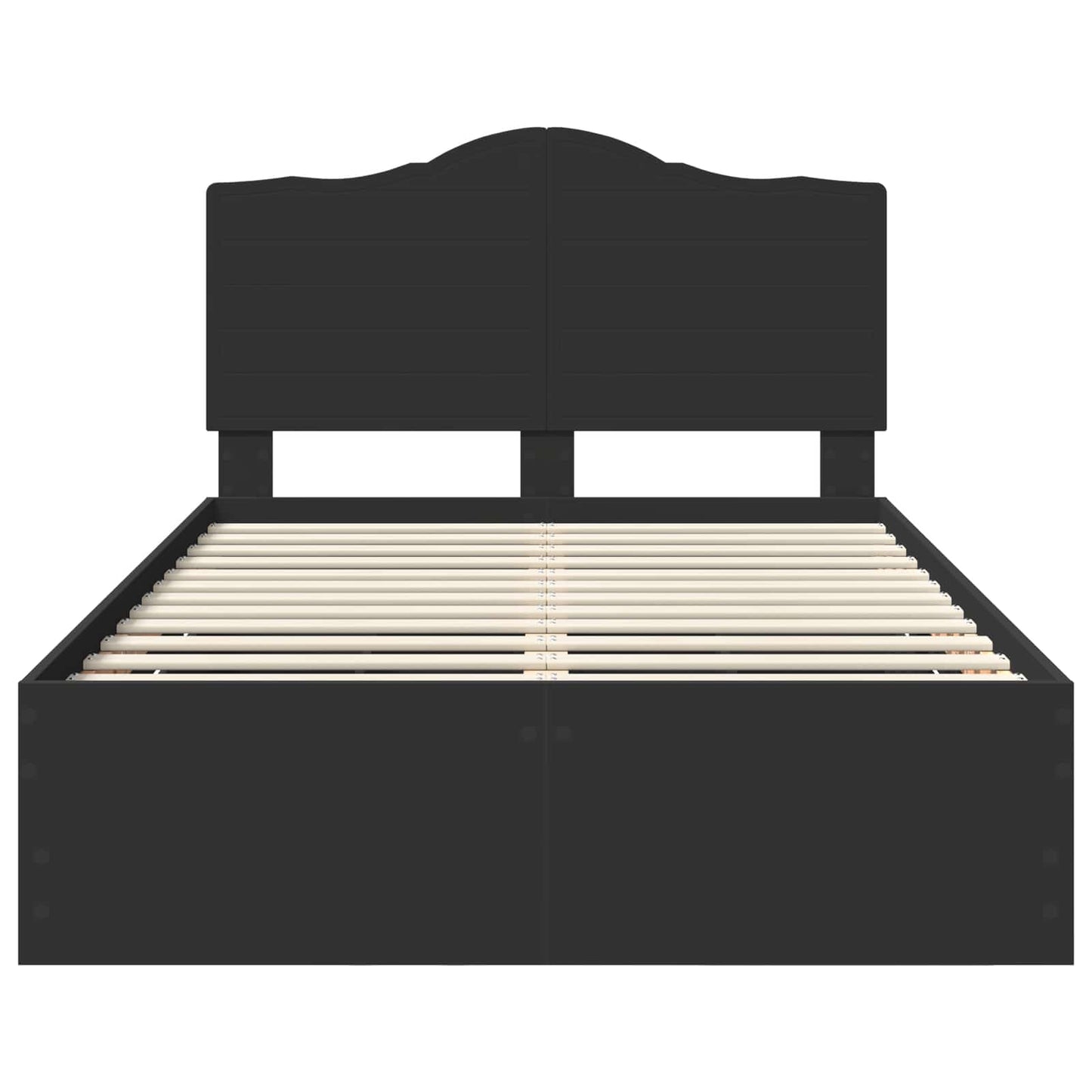 Struttura del letto Nero 120 x 190 cm Legno Ingegnerizzato