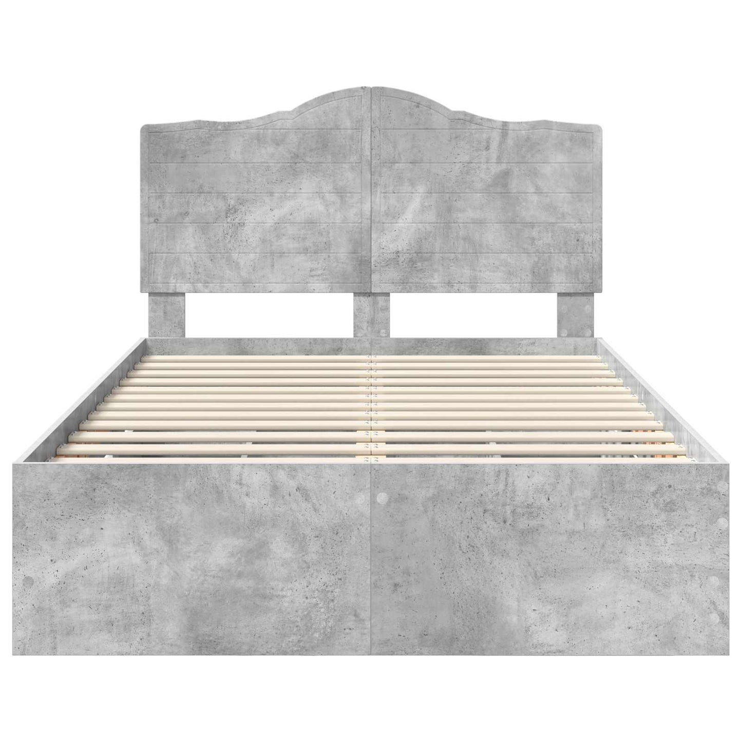 Struttura del letto con cassetto Grigio cemento 120 x 190 cm