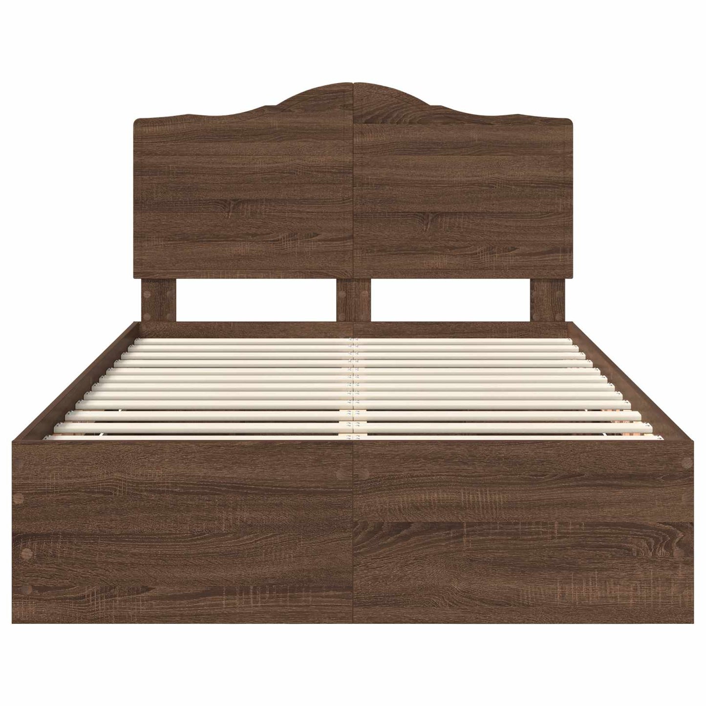 Struttura del letto con cassetto Rovere Marrone 120 x 200 cm