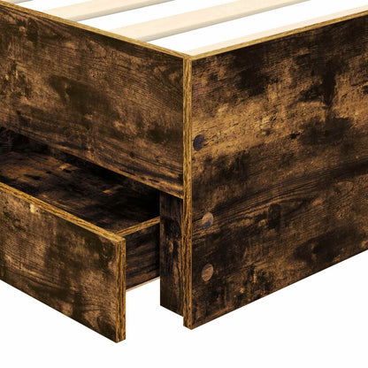 Struttura del letto Quercia Affumicata 100 x 200 cm