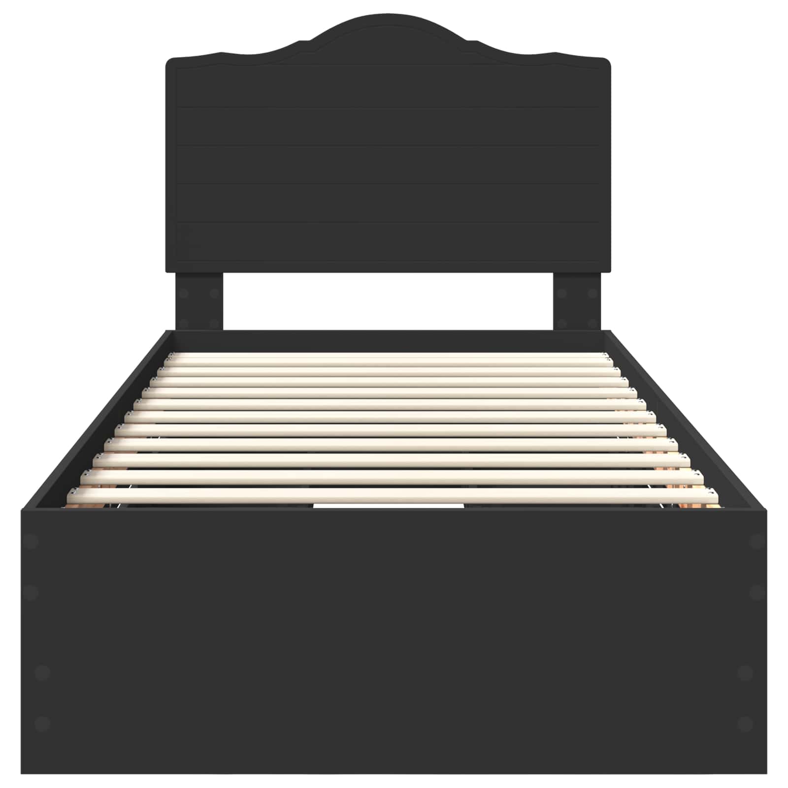 Struttura del letto Nero 90 x 200 cm Legno Ingegnerizzato | homemem39