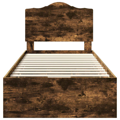 Struttura del letto con cassetto Quercia Affumicata 90 x 190 cm