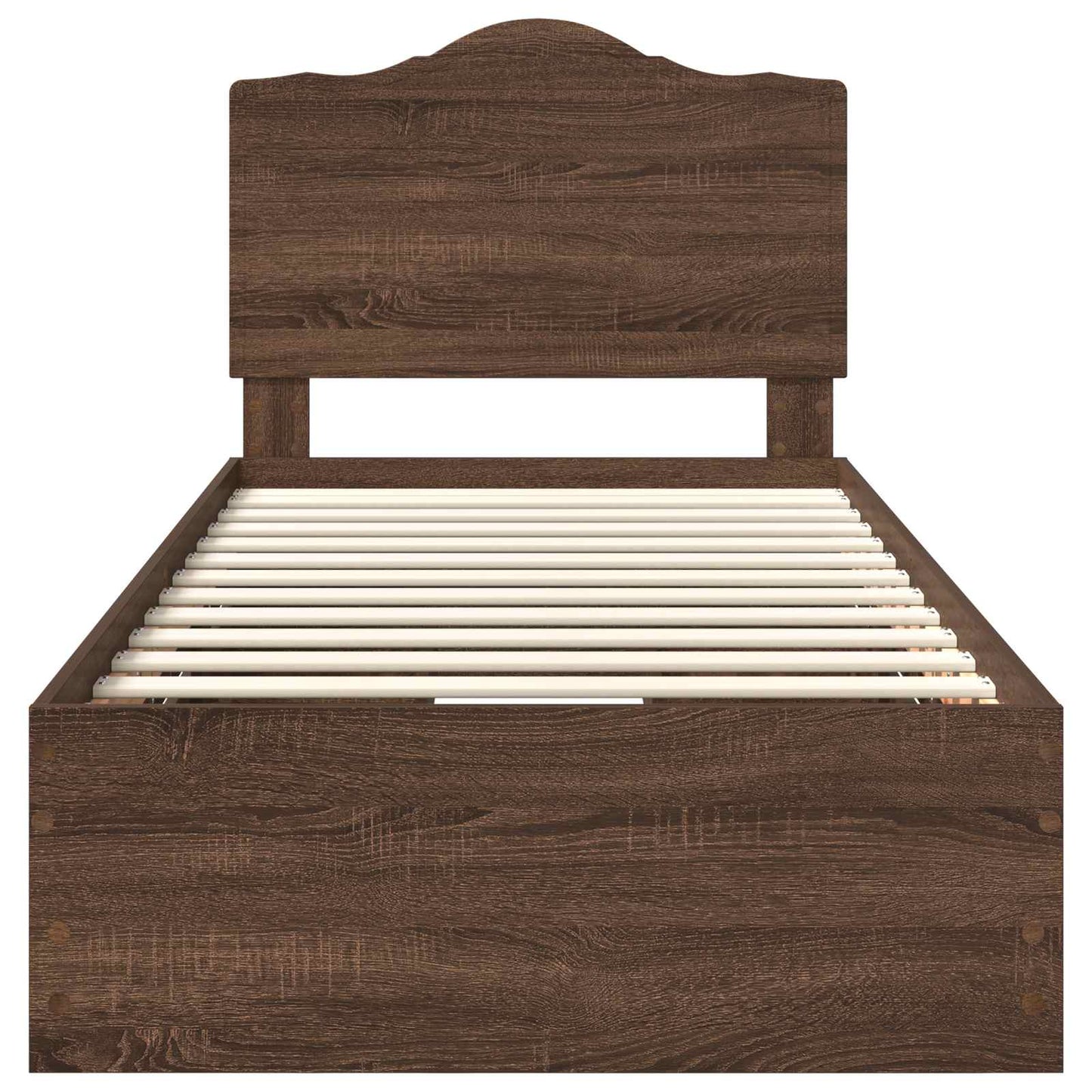 Struttura del letto con cassetto Rovere Marrone 90 x 200 cm
