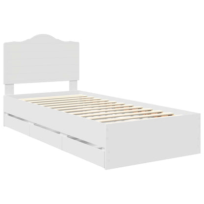 Struttura del letto Bianco 75 x 190 cm Legno Ingegnerizzato