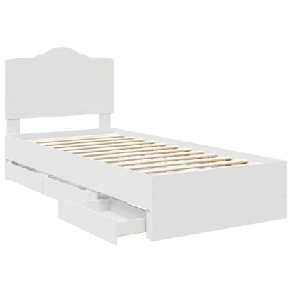 Struttura del letto Bianco 75 x 190 cm Legno Ingegnerizzato