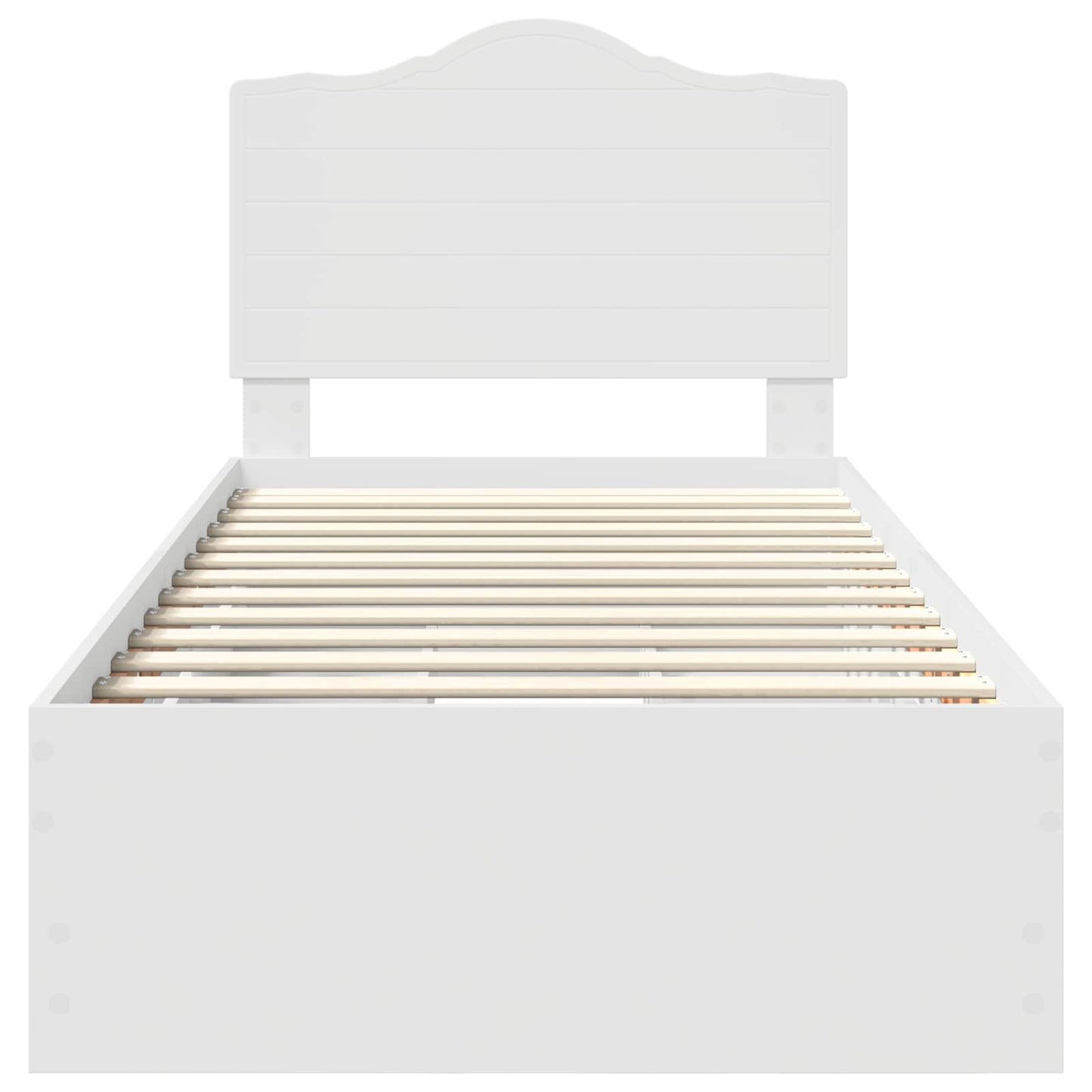 Struttura del letto Bianco 75 x 190 cm Legno Ingegnerizzato