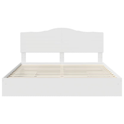 Letto con Contenitore Bianco 180 x 200 cm Legno multistrato | homemem39