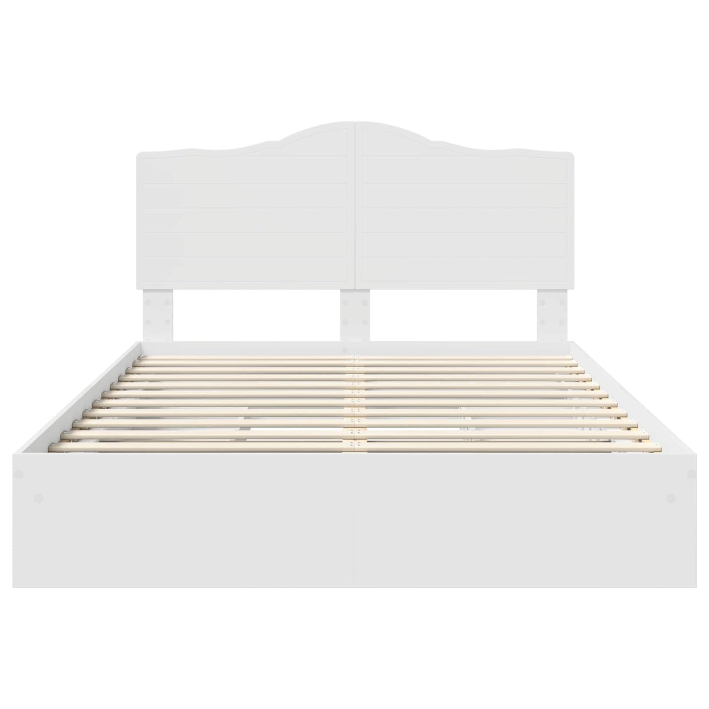 Letto con Contenitore Bianco 160 x 200 cm Legno multistrato | homemem39