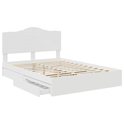 Letto con Contenitore Bianco 140 x 200 cm Legno multistrato | homemem39