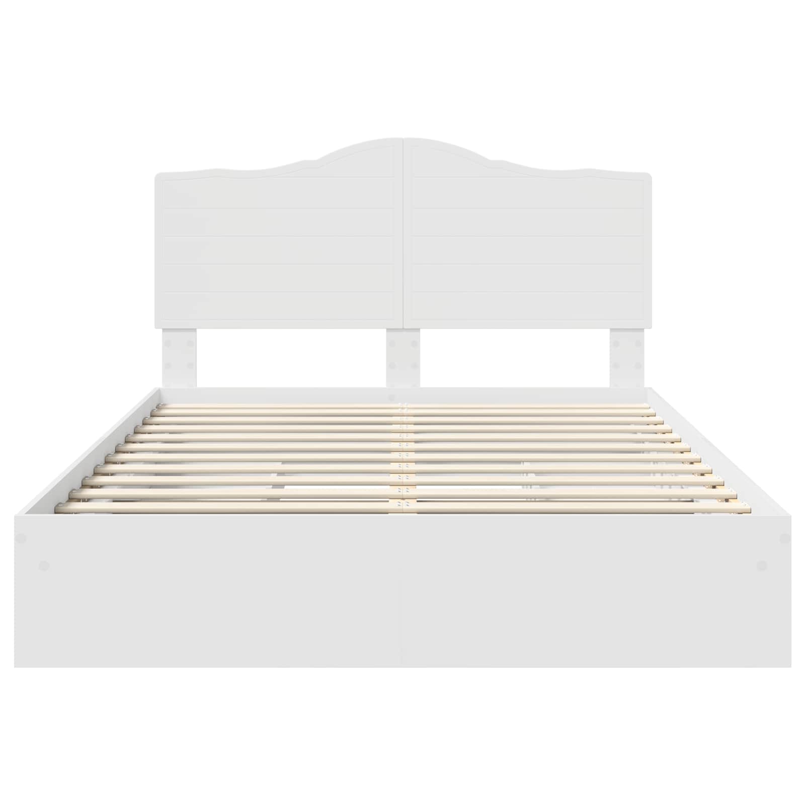 Letto con Contenitore Bianco 140 x 200 cm Legno multistrato | homemem39