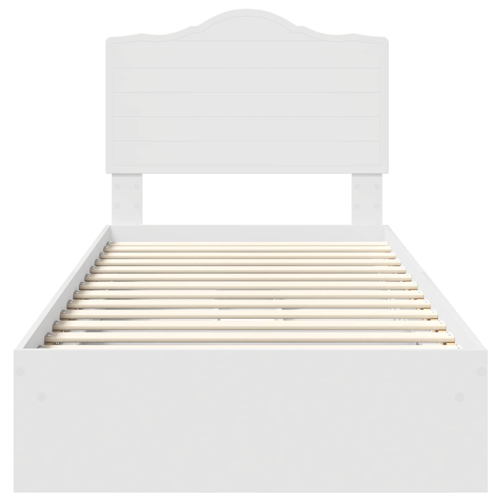Letto con Contenitore Bianco 90 x 200 cm Legno multistrato | homemem39