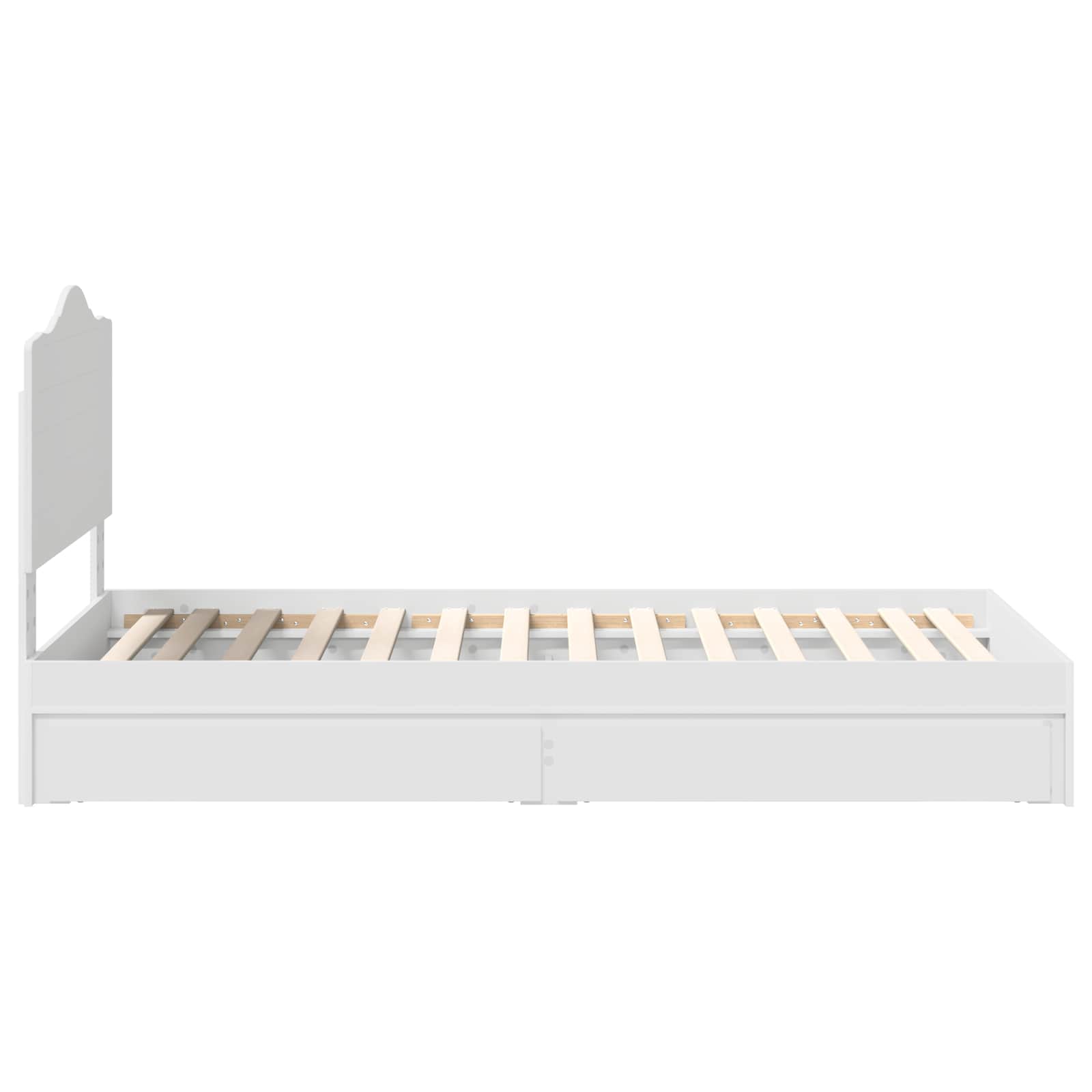 Letto con Contenitore Bianco 90 x 200 cm Legno multistrato | homemem39