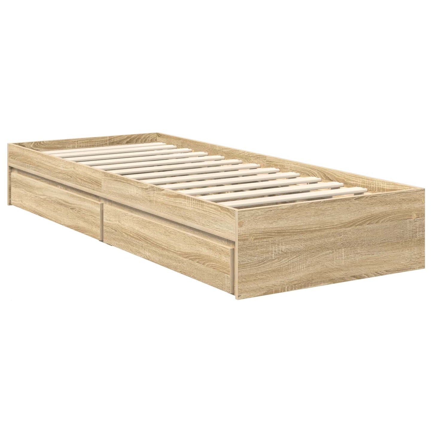 Letto con Contenitore con cassetto Rovere Sonoma 70 x 190 cm | homemem39