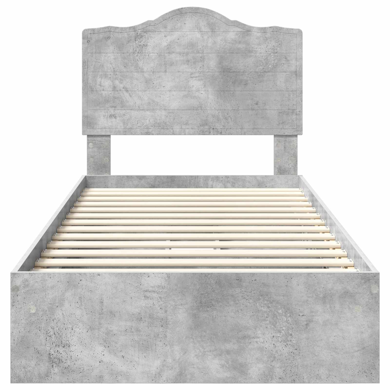 Letto con Contenitore con cassetto Grigio cemento 70 x 190 cm | homemem39