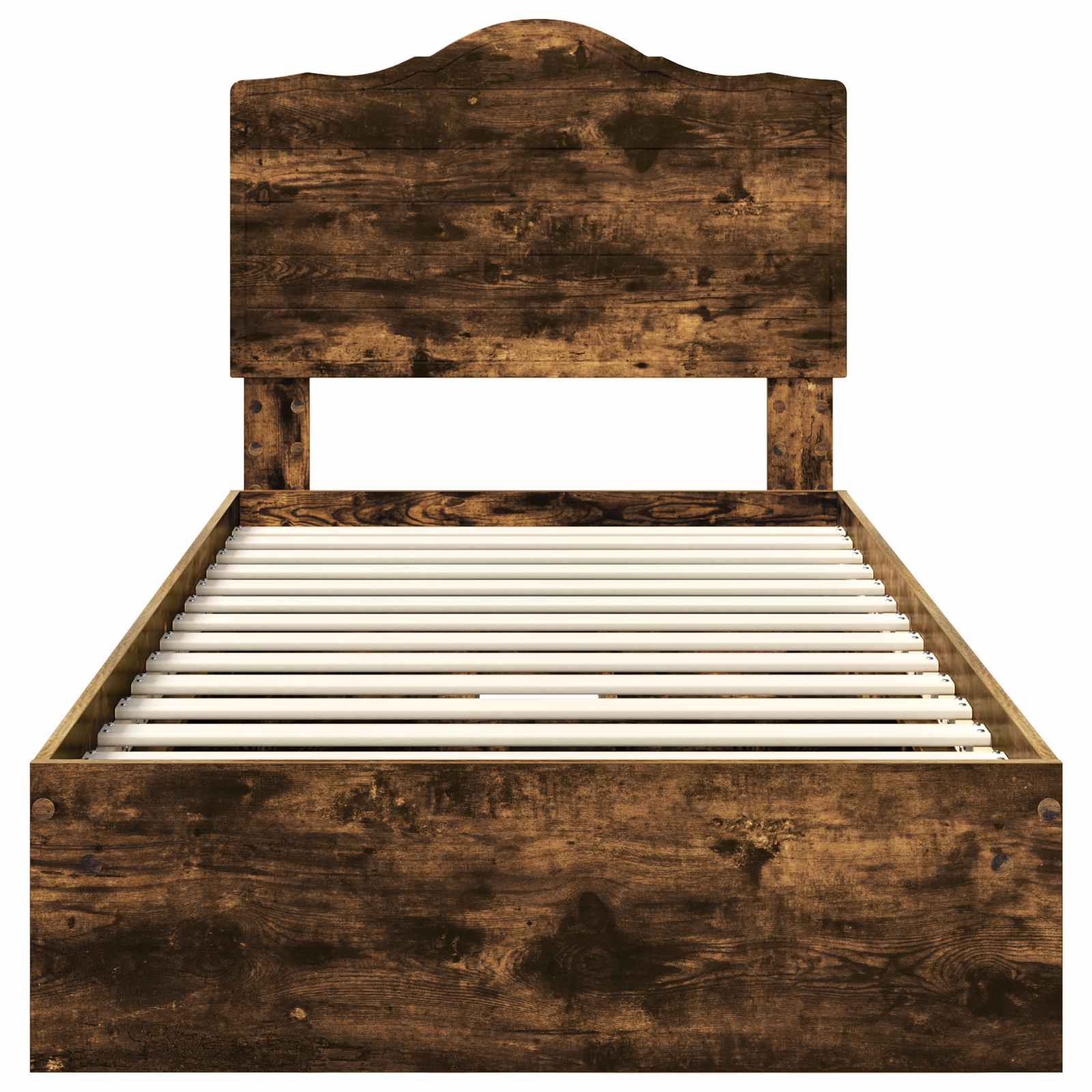 Letto con Contenitore Rovere fumé 70 x 190 cm Legno multistrato | homemem39