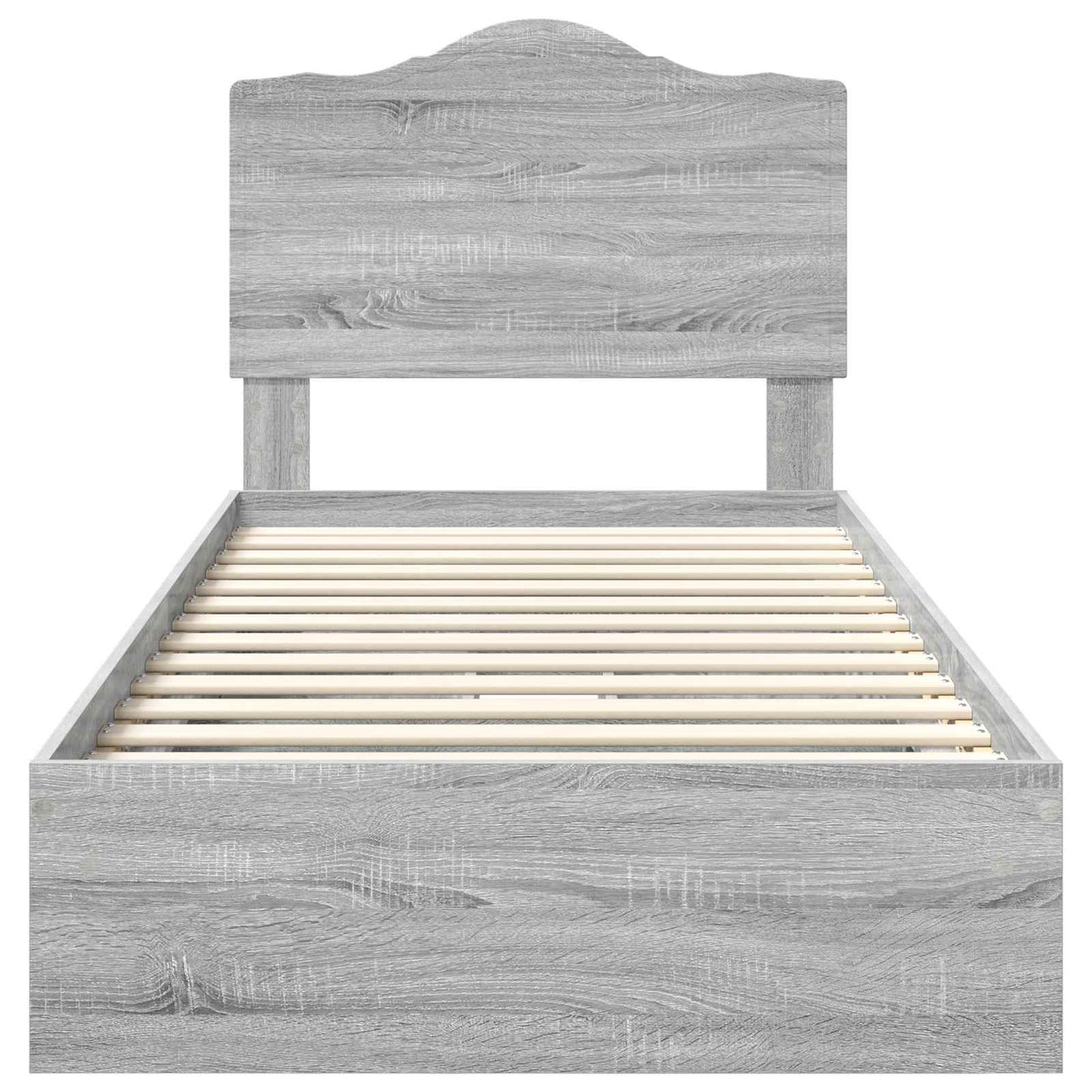 Letto con Contenitore con cassetto Grigio Sonoma 70 x 190 cm | homemem39