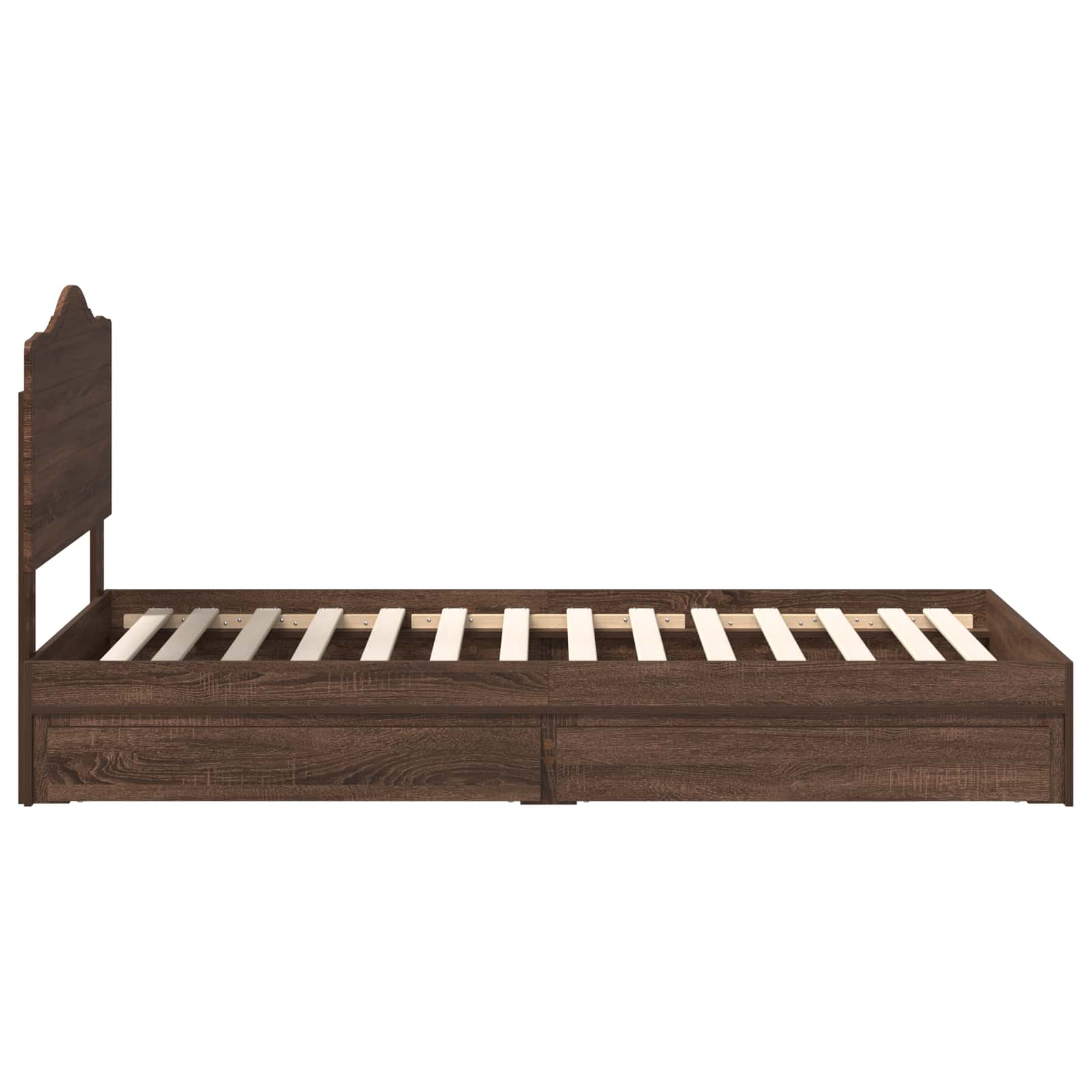 Letto con Contenitore con cassetto Rovere Marrone 70 x 190 cm | homemem39