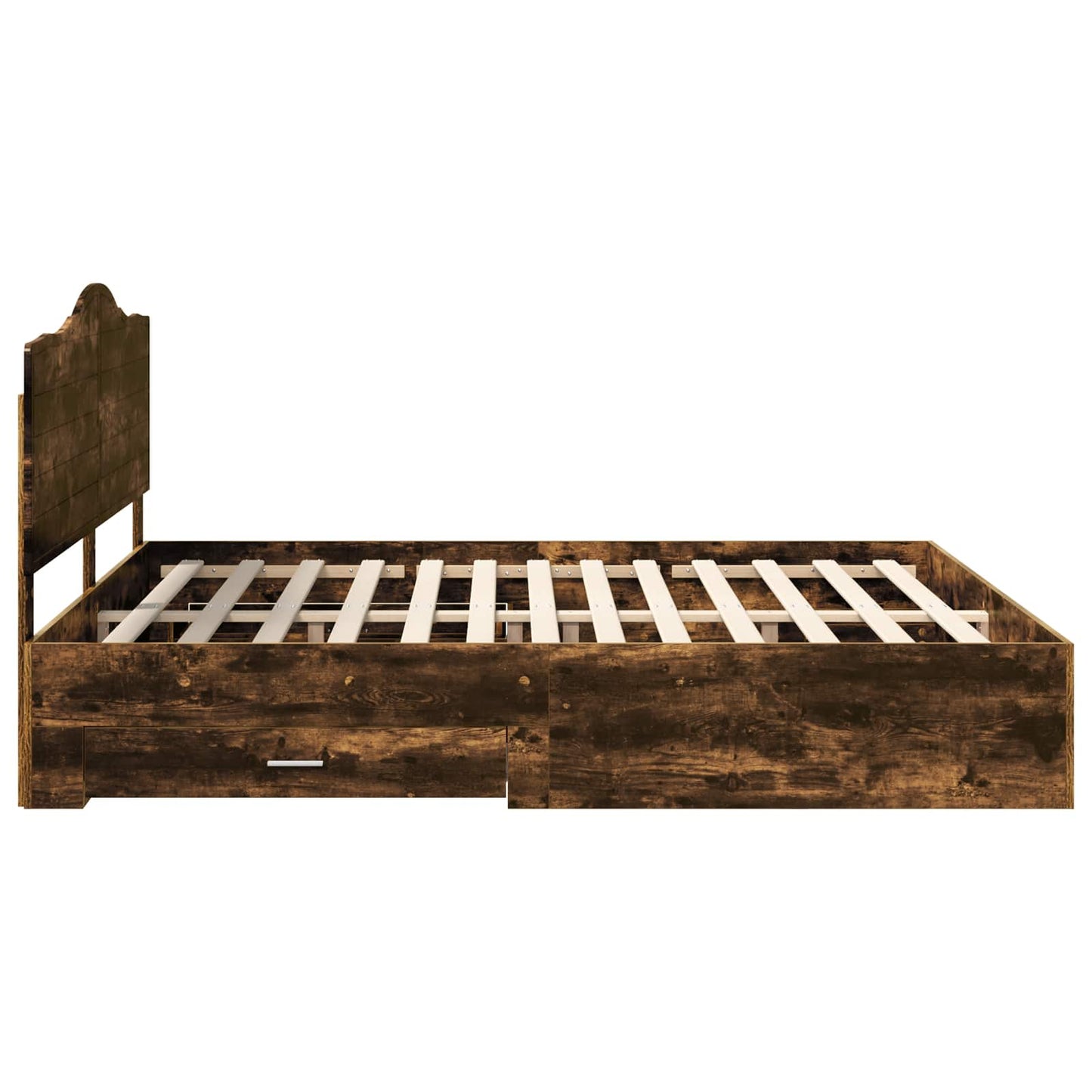 Struttura del letto Rovere fumé 200 x 200 cm Legno multistrato | homemem39