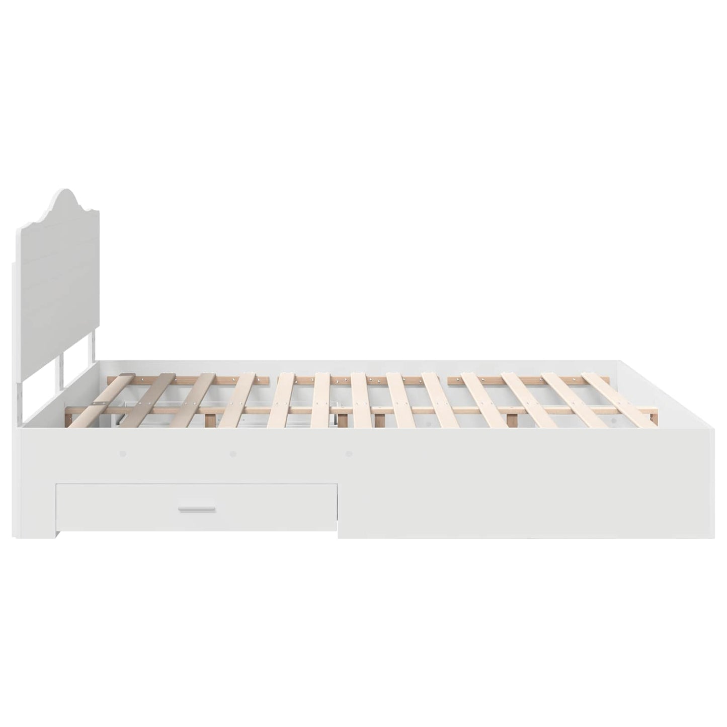 Struttura del letto Bianco 180 x 200 cm Legno multistrato | homemem39