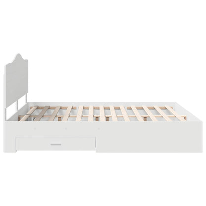 Struttura del letto Bianco 180 x 200 cm Legno multistrato | homemem39