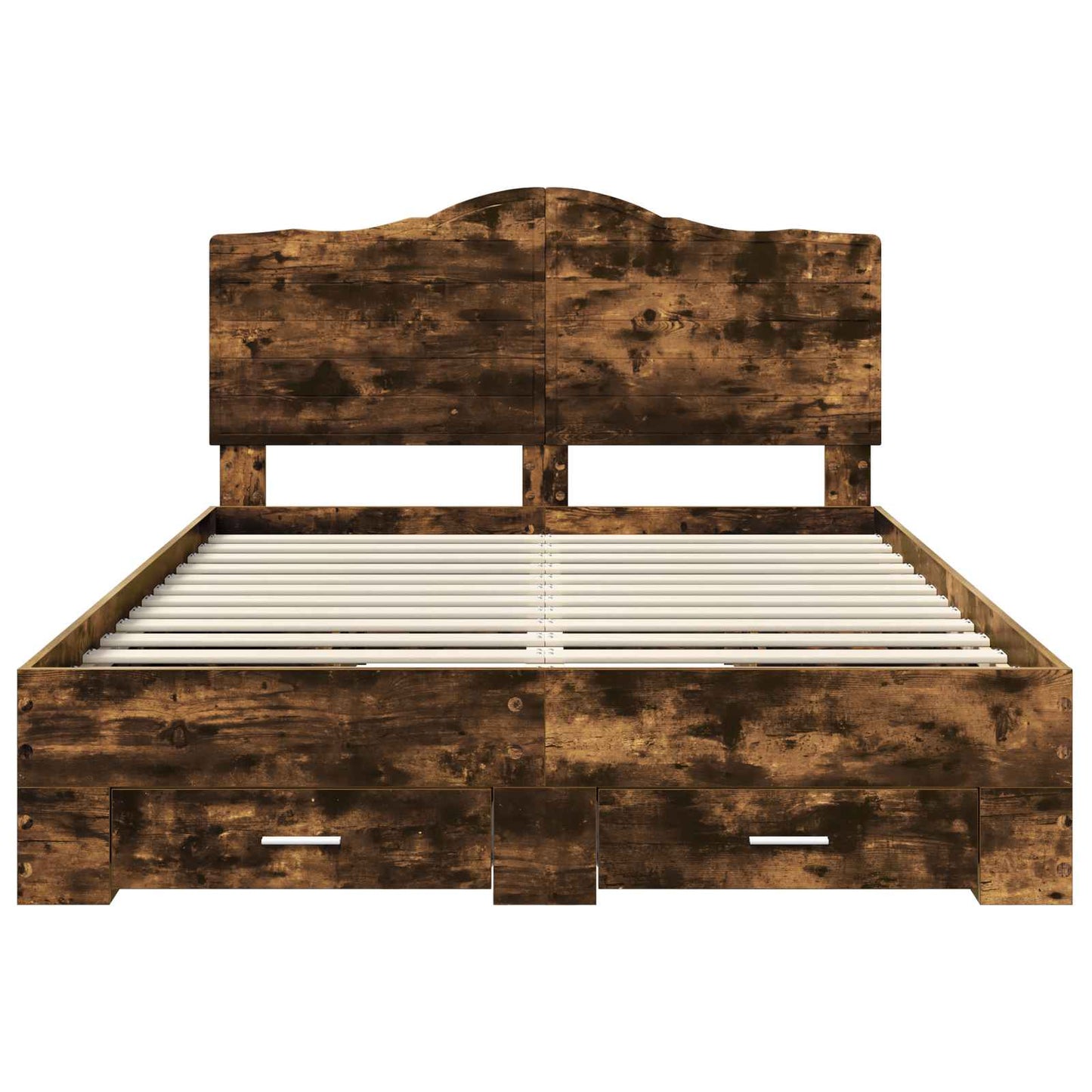 Struttura del letto Rovere fumé 150 x 200 cm Legno multistrato | homemem39