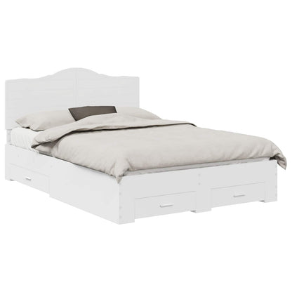 Struttura del letto Bianco 140 x 200 cm Legno multistrato | homemem39