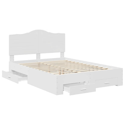 Struttura del letto Bianco 140 x 200 cm Legno multistrato | homemem39