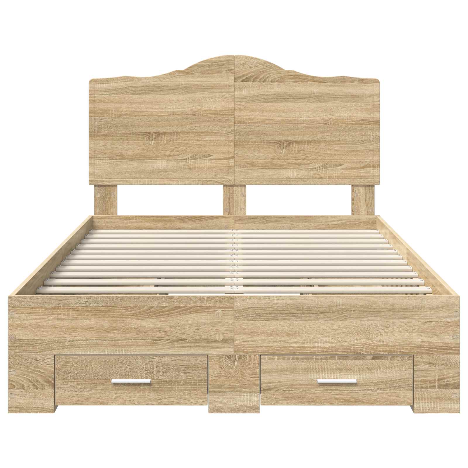 Struttura del letto con testiera Rovere Sonoma 120 x 200 cm | homemem39
