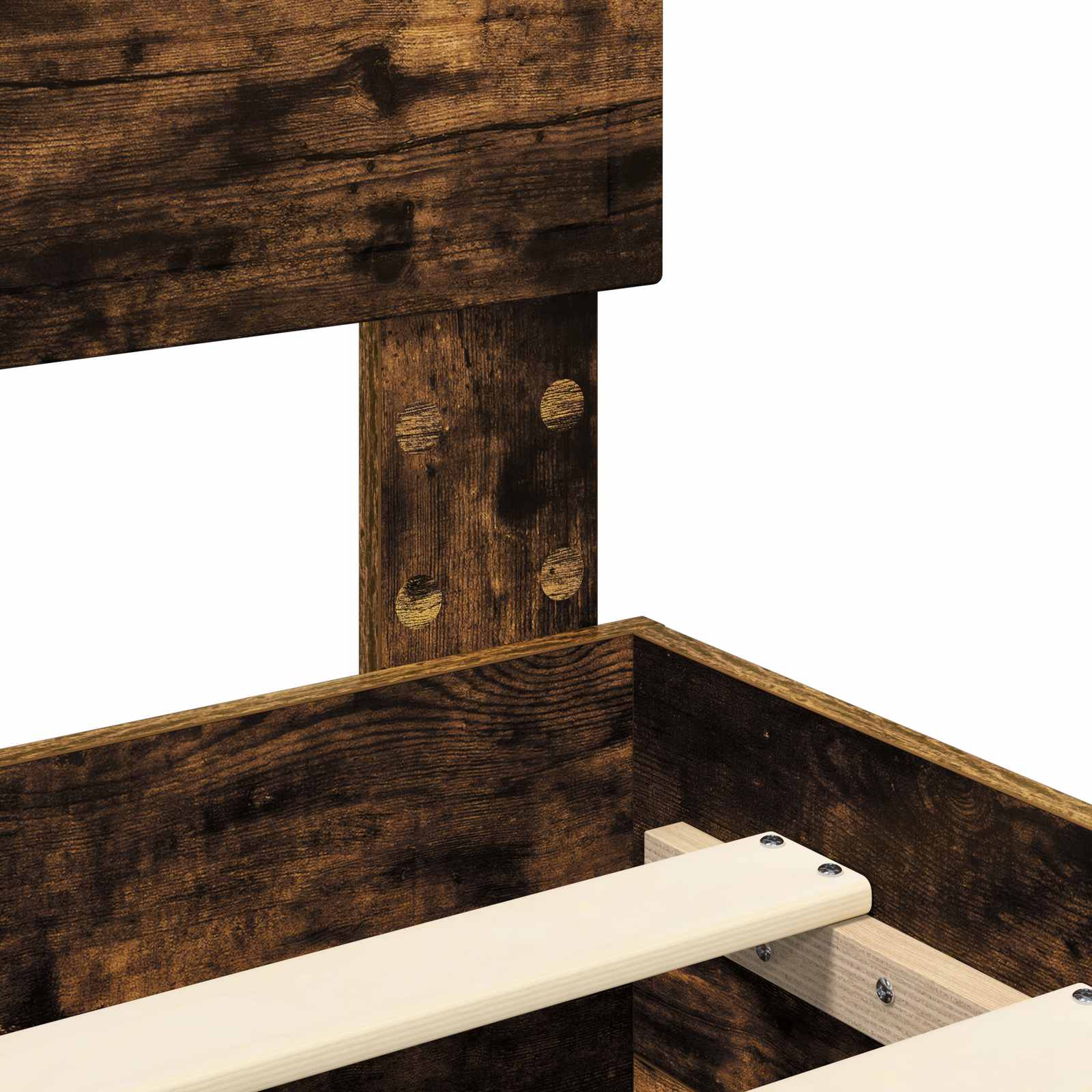 Struttura del letto Rovere fumé 120 x 200 cm Legno multistrato | homemem39