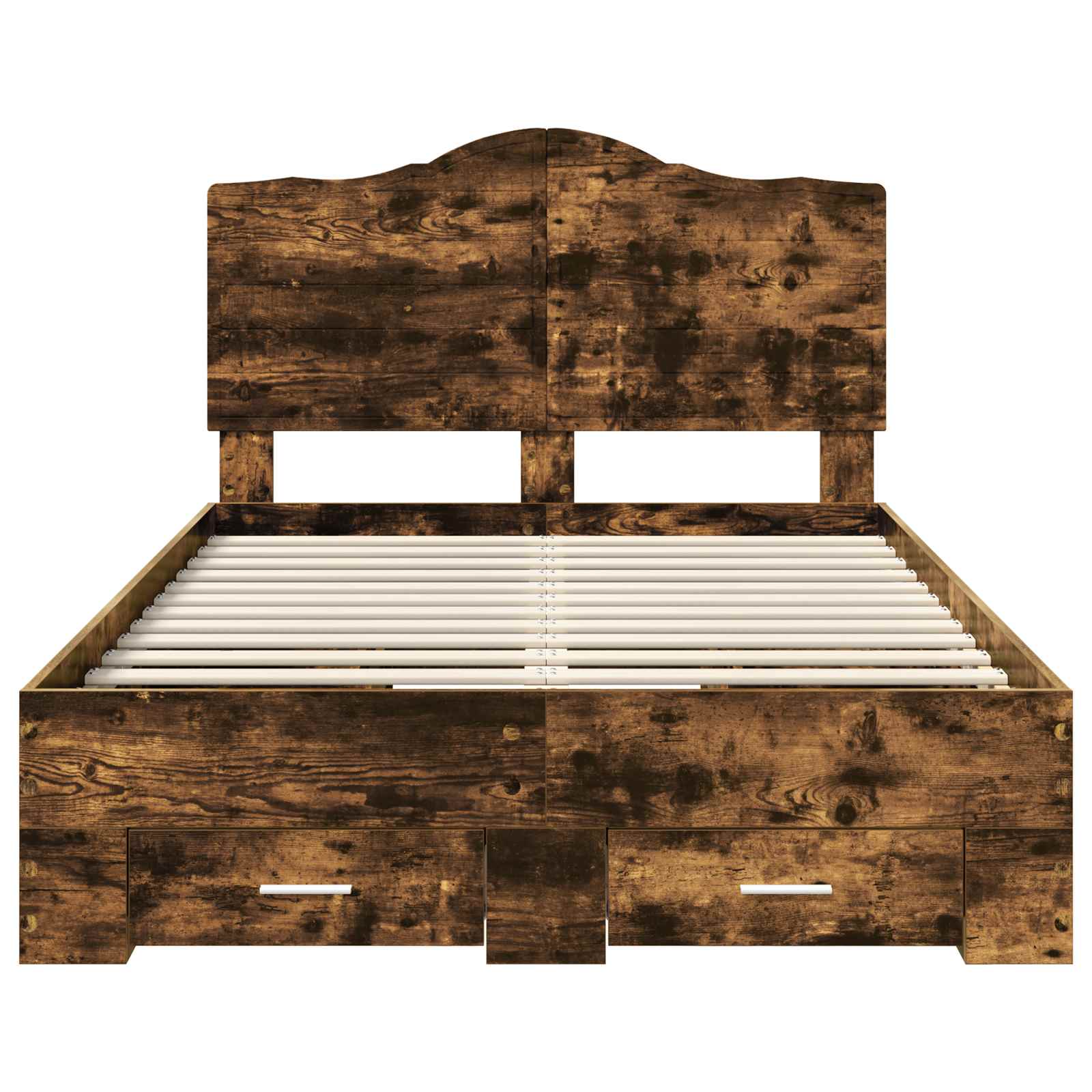 Struttura del letto Rovere fumé 120 x 190 cm Legno multistrato | homemem39