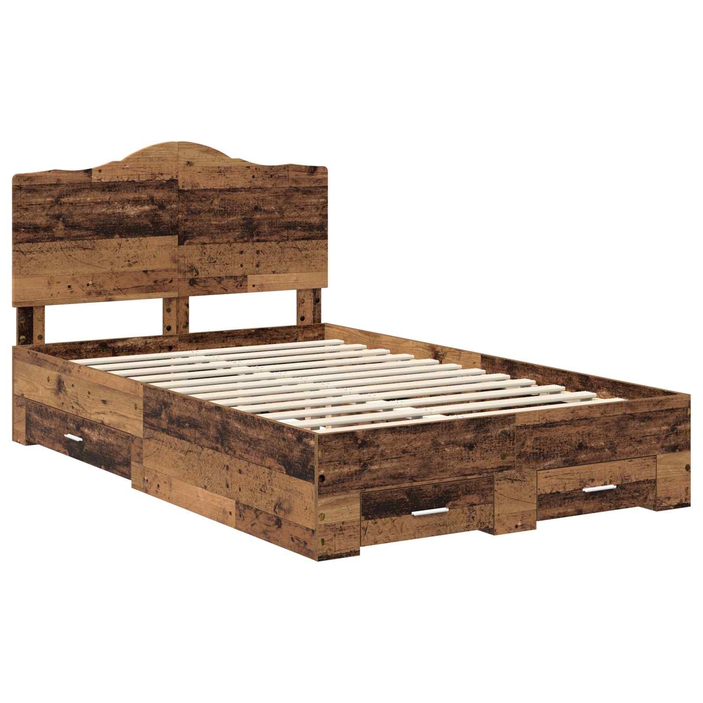 Struttura del letto con testiera Legno vecchio 120 x 190 cm | homemem39