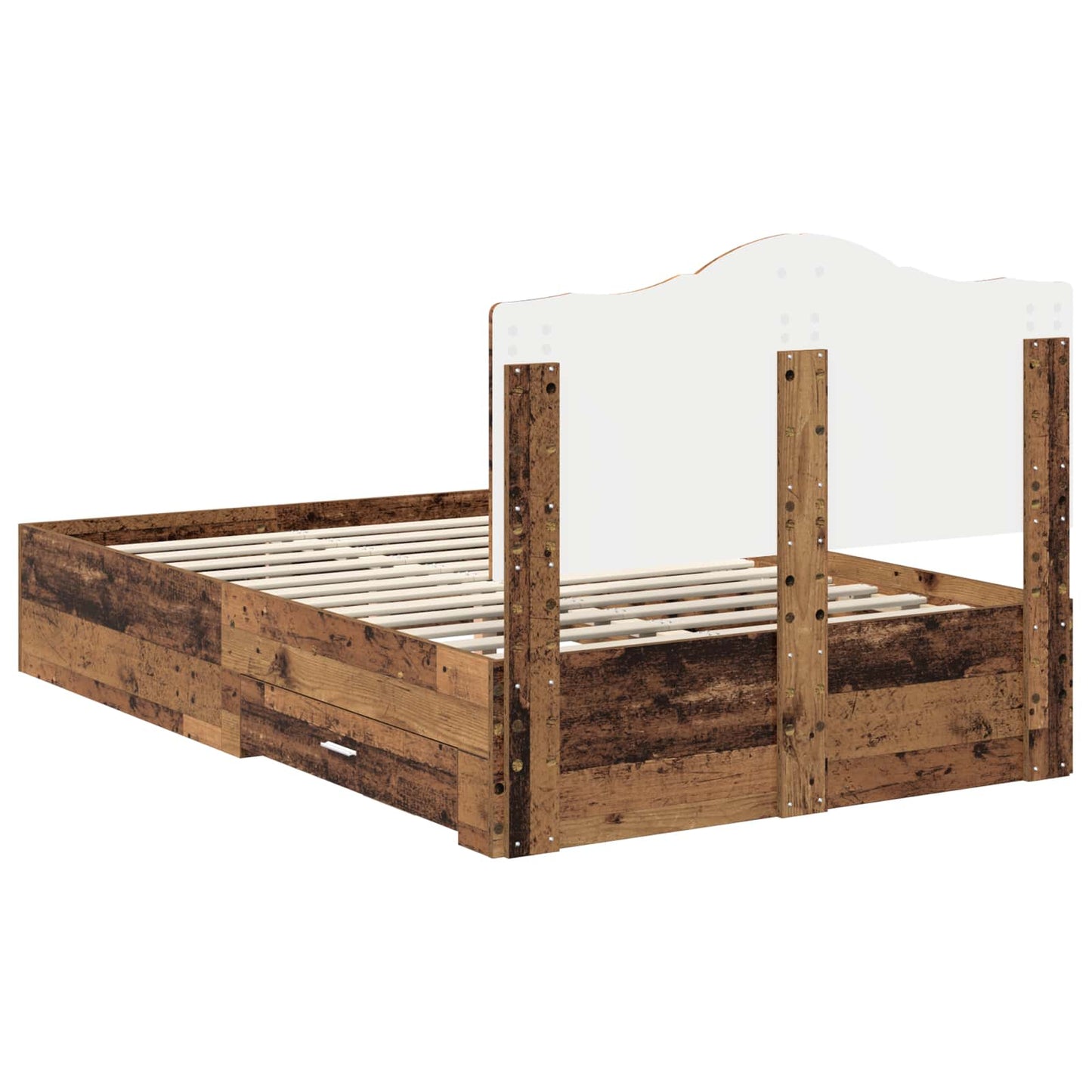 Struttura del letto con testiera Legno vecchio 120 x 190 cm | homemem39