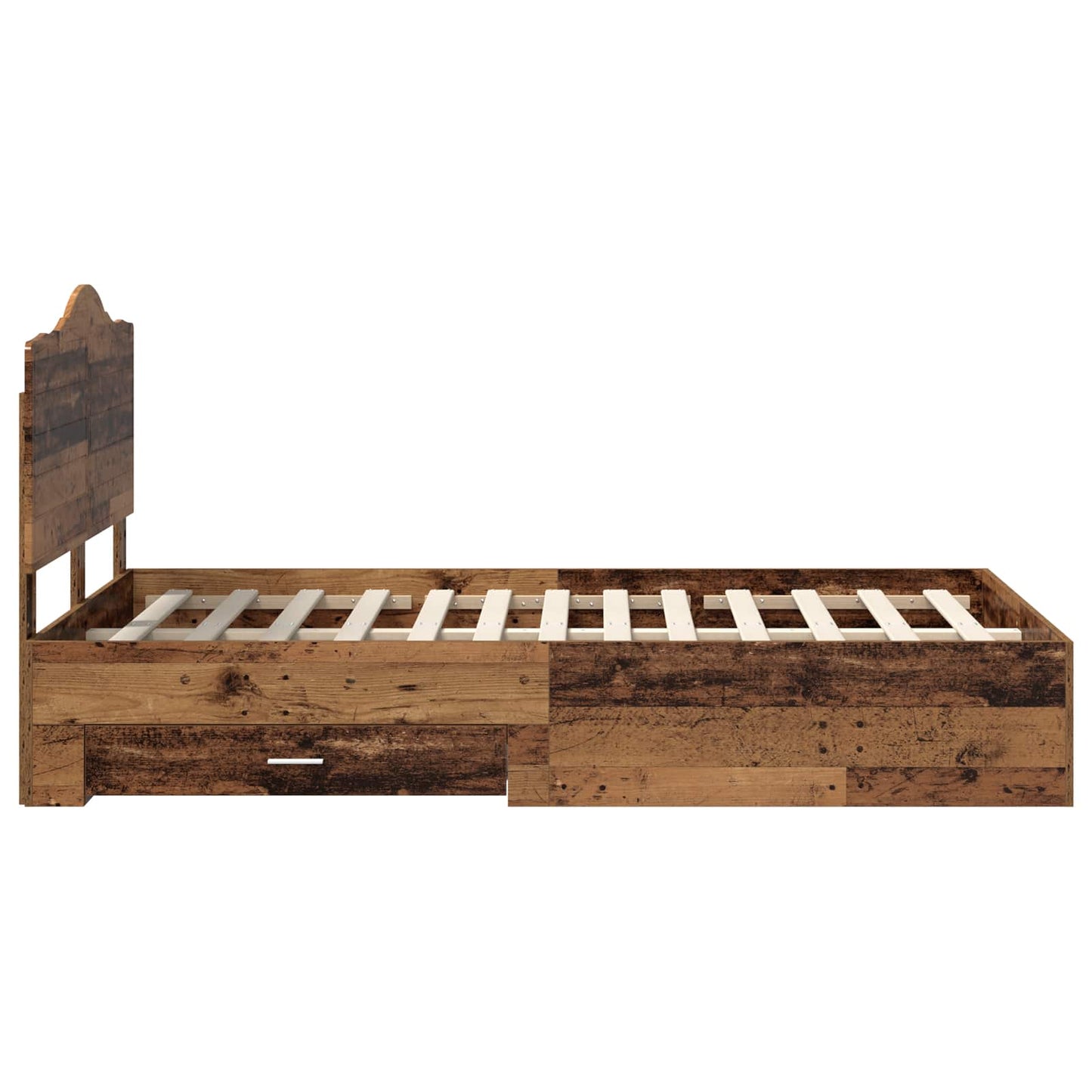 Struttura del letto con testiera Legno vecchio 120 x 190 cm | homemem39