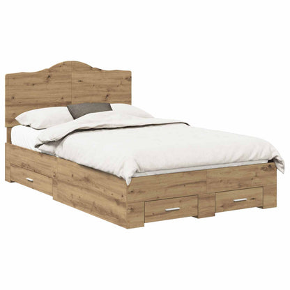 Struttura del letto Rovere artigianale 120 x 190 cm | homemem39