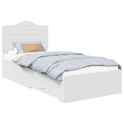 Struttura del letto Bianco 90 x 190 cm Legno multistrato | homemem39