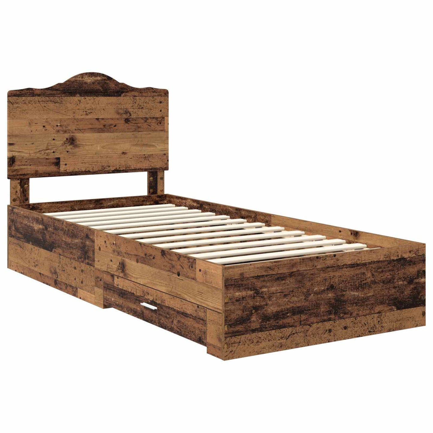Struttura del letto Legno vecchio 90 x 190 cm Legno multistrato | homemem39