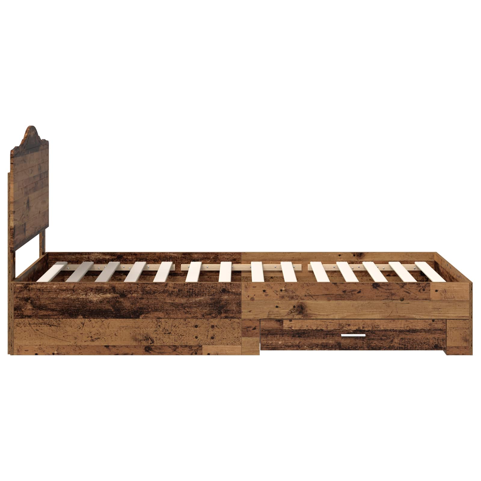 Struttura del letto Legno vecchio 90 x 190 cm Legno multistrato | homemem39