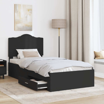 Struttura del letto Nero 70 x 190 cm Legno multistrato | homemem39