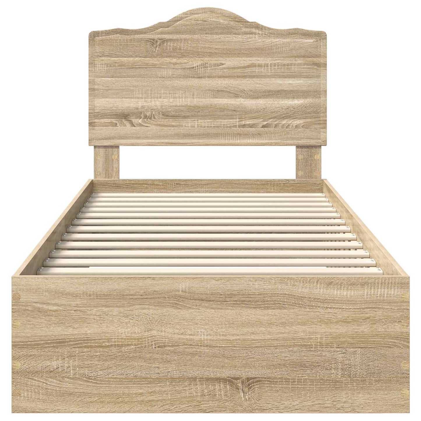 Struttura del letto Rovere Sonoma 70 x 190 cm Legno multistrato | homemem39