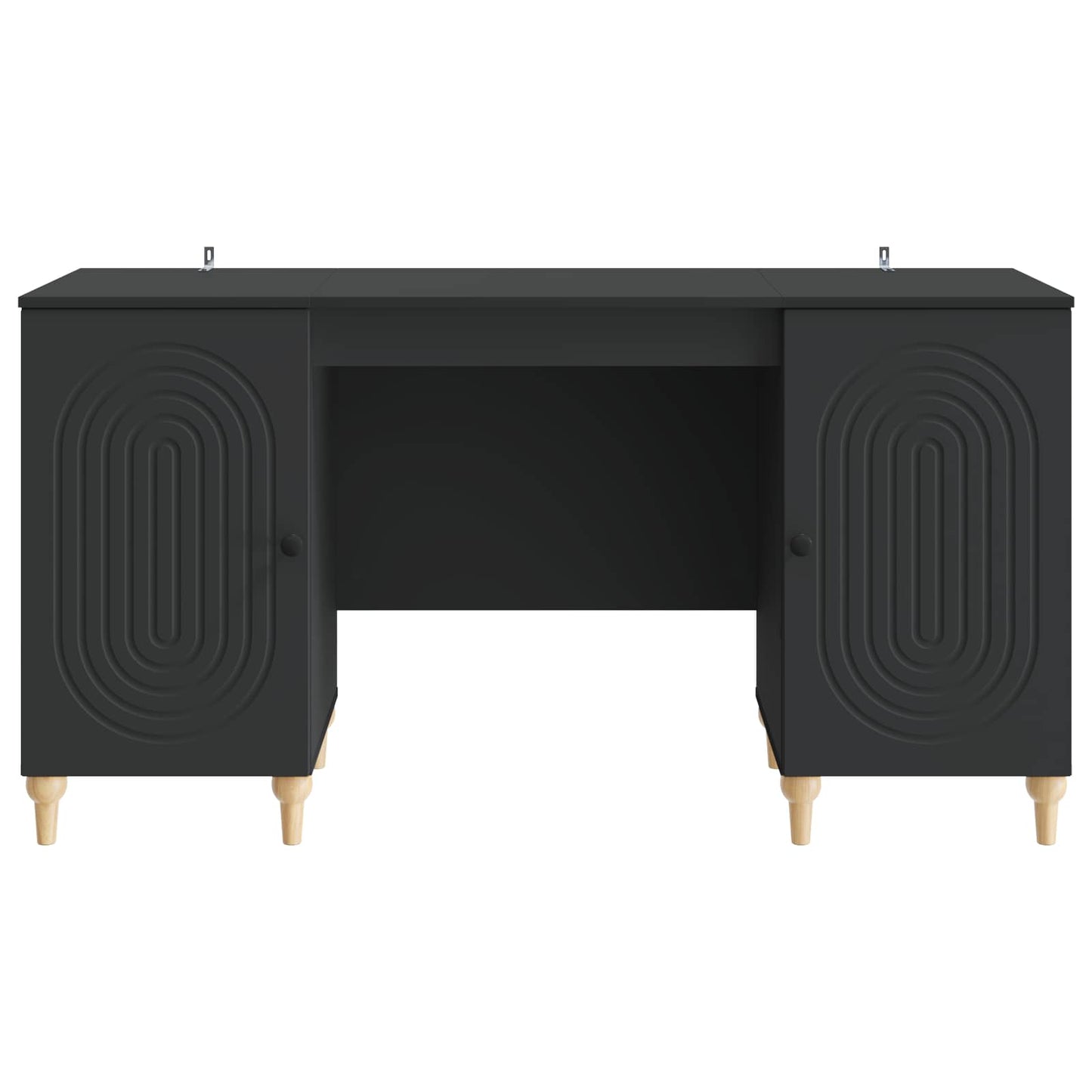 Scrivania Nero 142,5 x 50 x 75 cm Legno ingegnerizzato | homemem39