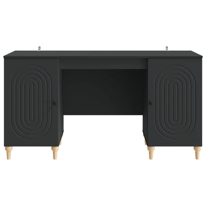 Scrivania Nero 142,5 x 50 x 75 cm Legno ingegnerizzato | homemem39