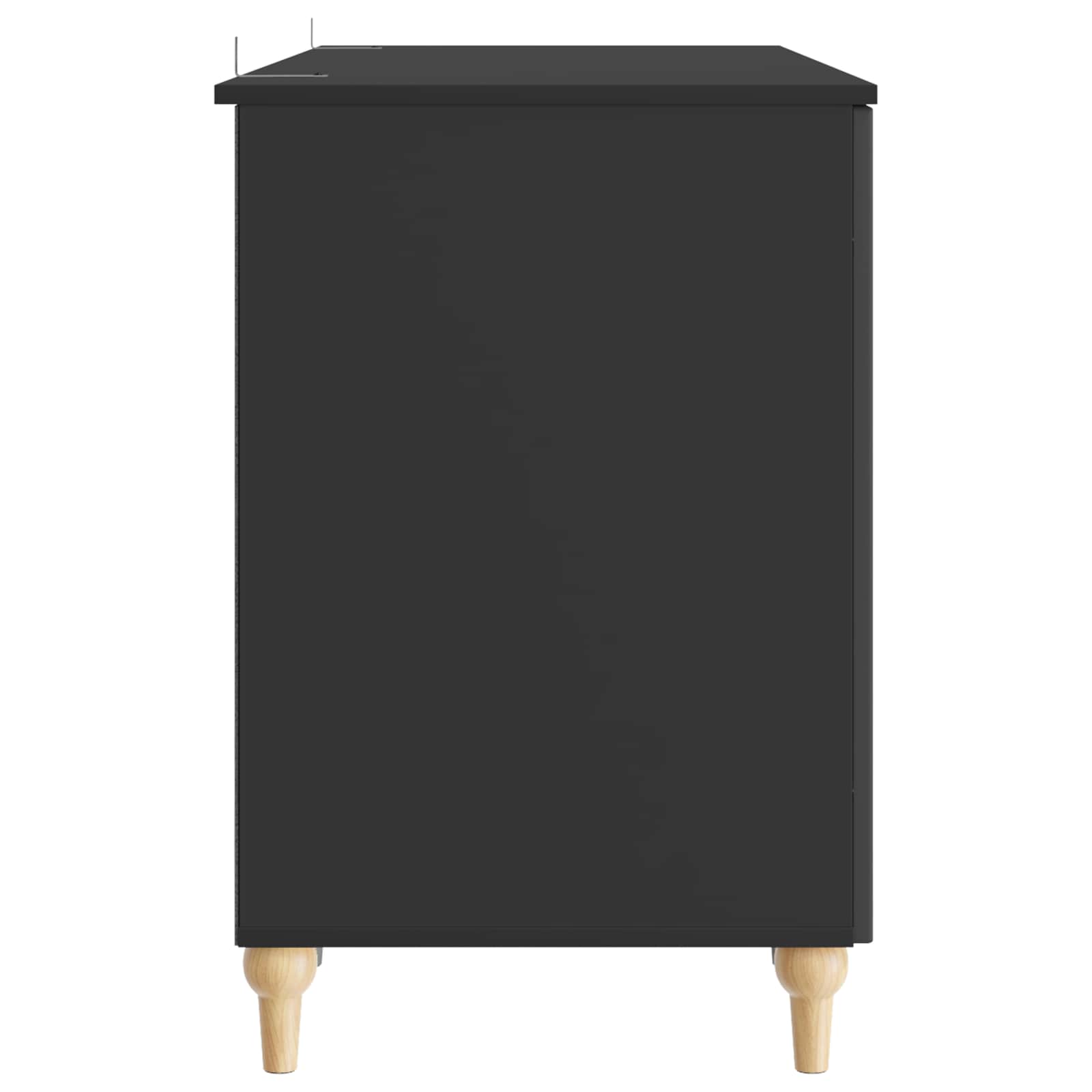 Scrivania Nero 142,5 x 50 x 75 cm Legno ingegnerizzato | homemem39