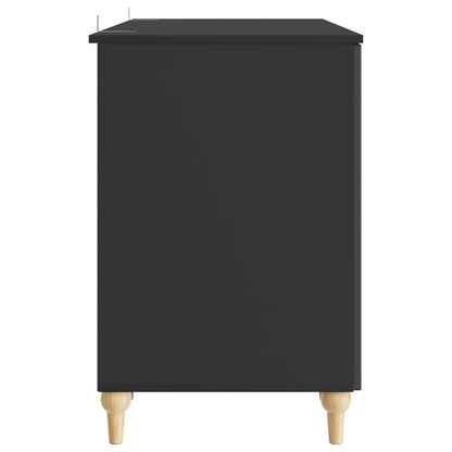 Scrivania Nero 142,5 x 50 x 75 cm Legno ingegnerizzato | homemem39