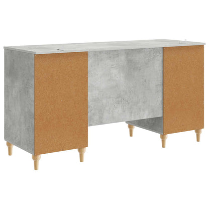 Scrivania con lo scaffale Grigio Cemento 142,5 x 50 x 75 cm | homemem39